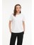 W-Kepy Long T-Sh 4 Fx Beyaz Kadın Kısa Kol T-Shirt 1
