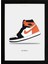 Air Jordan 1 Black - Orange 30 x 42CM - Siyah Çerçeveli 1