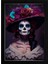 La Calavera Catrina 30 x 42CM - Beyaz Çerçeveli 1