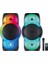 Profosyonel Parti Işıklı Kablosuz Mikrofonlu Bluetooth Speaker 12" 2