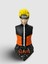 Naruto Uzumaki Büst Figür Boyalı 15 cm Anime Karakter Figürü 1