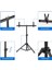 70 x 100 cm T Stand Bar Fon Perde Pvc Tutucu Background Backdrop Çekim Standı T-Shape 4