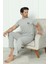 Flk 8101 Penye Erkek Süprem Yazlık Kısa Kollu Pijama Takımı 5