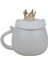 Kedi Tasarımlı Seramik Kapaklı Kaşıklı Sıcak Tutan Kupa Bardak Fincan Mug Motivasyon Termos 400 Ml. 5