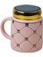 Ekose Tasarımlı Aynalı Kapaklı Sıcak Tutan Kupa Bardak Fincan Mug Mini Motivasyon Termos 450 Ml. 3