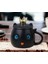 Kedi Tasarımlı Seramik Kapaklı Kaşıklı Sıcak Tutan Kupa Bardak Fincan Mug Motivasyon Termos 400 Ml. 1