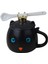Kedi Tasarımlı Seramik Kapaklı Kaşıklı Sıcak Tutan Kupa Bardak Fincan Mug Motivasyon Termos 400 Ml. 3
