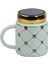 Ekose Tasarımlı Aynalı Kapaklı Sıcak Tutan Kupa Bardak Fincan Mug Mini Motivasyon Termos 450 Ml. 3
