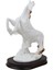 Lüks Modern Sanat Reçine At Biblo Heykel Ev Ofis Hediyesi Vitrin Konsol Süsü Dekoratif Obje 24 Cm. 5
