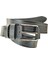 Deri Erkek Spor Siyah Dikişli Kemer 4,5cm / RS1014 Siyah (Bison) 1
