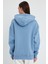 Bebe Mavisi Hoodie, Oversize Hoodie, Kadın Hoodie, Kanguru Cepli Hoodie 5