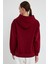 Bordo Hoodie, Oversize Hoodie, Kadın Hoodie, Kanguru Cepli Hoodie 4