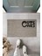 Dijital Baskı Gri Kedili Cute Cats Dekoratif Kapı Paspası K-2063 1