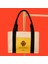 Android Desenli Deri Cepli Kanvas Tote Bag, Orta Boy Kadın Kol ve Omuz Çantası, 35X25 Cm, Iç Cepli 1