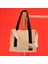 Lacivert Mini Tote Bag, Ön Cep Detaylı, 25 x 20 Cm, Ayarlanabilir Omuz Askılı Kadın Kol Çantası 1