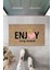 Bej Kapı Önü Paspası Enjoy Ever Moment Ayıcık Desen K-3351 1