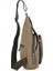 Haki-Omuz Crossbody Çanta Erkekler Için Kısa Seyahat Messenger Göğüs Çanta Işık Açık Vintage Kanvas Deri Rekreasyon Satchel Çanta (Yurt Dışından) 3