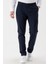 Koyu Lacivert Pamuklu Likralı Yan Cepli Comfort Fit Rahat Kesim Casual Pantolon 1003235154 3