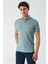 Koyu Vizon Baskılı Oxford Düğmeli Yaka Cepli Pamuklu Casual Slim Fit Dar Kesim Tişört 1011240177 3