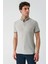 Taş Rengi Desenli Jakarlı Düğmeli Yaka Cepli Casual Slim Fit Dar Kesim Tişört 1011240175 3