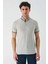 Taş Rengi Desenli Jakarlı Düğmeli Yaka Cepli Casual Slim Fit Dar Kesim Tişört 1011240175 4