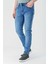 Koyu Mavi Gabardin Pamuklu 5 Cepli Slim Fit Dar Kesim Casual Denim Pantolon 1023240154 1