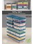 10'lu Buzdolabı Organizer Mikrodalga ve Difrize Uygun Saklama Kabı Petrol 4 x 1170 ml - 6 x 600ML 1