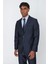 Lacivert Gabardin Mono Yaka Tek Yırtmaç 4 Drop Comfort Fit Rahat Kesim Basic Takım Elbise 1001230009 1