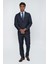 Lacivert Gabardin Mono Yaka Tek Yırtmaç 4 Drop Comfort Fit Rahat Kesim Basic Takım Elbise 1001230009 3