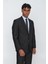 Siyah Gabardin Mono Yaka 4 Drop Comfort Fit Rahat Kesim Basic Takım Elbise 1001240009 2