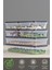 6'lı Buzdolabı Organizer Mikrodalga ve Difrize Uygun Saklama Kabı Antrasit 2 x 1170 ml - 4 x 600 ml 3