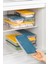 2'li Buzdolabı Organizer Mikrodalga ve Difrize Uygun Saklama Kabı Petrol 2 x 600 ml 4