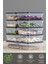 8'li Buzdolabı Organizer Mikrodalga ve Difrize Uygun Saklama Kabı 2 x 1200 ml - 6 x 600 ml 3
