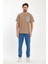 Erkek Önü Tek Cep Baskılı Bisiklet Yaka T-Shirt RD24YE002351 2