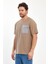 Erkek Önü Tek Cep Baskılı Bisiklet Yaka T-Shirt RD24YE002351 5