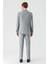 Gri Mono Yaka Çift Yırtmaç 6 Drop Comfort Fit Rahat Kesim Klasik Takım Elbise 1001240102 2