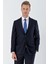 Lacivert Gabardin Mono Yaka Astarlı 6 Drop Comfort Fit Rahat Kesim Basic Takım Elbise 1001235010 2