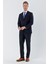 Lacivert Gabardin Mono Yaka Astarlı 6 Drop Comfort Fit Rahat Kesim Basic Takım Elbise 1001235010 4