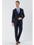 Lacivert Gabardin Mono Yaka Astarlı 6 Drop Comfort Fit Rahat Kesim Basic Takım Elbise 1001235010 5
