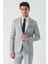 Gri Örme Kırlangıç Yaka 6 Drop Comfort Fit Rahat Kesim Klasik Takım Elbise 1001240112 1