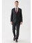 Siyah Desenli Mono Yaka Likralı 6 Drop Comfort Fit Rahat Kesim Klasik Takım Elbise 1001235153 2