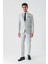 Gri Örme Kırlangıç Yaka 6 Drop Slim Fit Dar Kesim Klasik Takım Elbise 1001240112 3