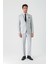 Gri Örme Kırlangıç Yaka 6 Drop Slim Fit Dar Kesim Klasik Takım Elbise 1001240112 4