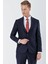 Lacivert Gabardin Kırlangıç Yaka 6 Drop Slim Fit Dar Kesim Basic Takım Elbise 1001240011 2