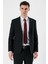Siyah Kırlangıç Yaka Yünlü Likralı 6 Drop Slim Fit Dar Kesim Klasik Takım Elbise 1001240158 4