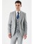 Gri Kırlangıç Yaka Yelekli Likralı 6 Drop Slim Fit Dar Kesim Klasik Takım Elbise 1001240167 4