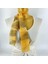 Paredora Soft Desenli Gold Krem Kısa Fular 1