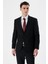 Siyah Düz Kırlangıç Yaka Likralı 6 Drop Slim Fit Dar Kesim Klasik Takım Elbise 1001240161 2
