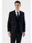 Siyah Kırlangıç Yaka Yelekli 6 Drop Slim Fit Dar Kesim Klasik Takım Elbise 1001235165 3
