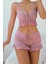 Özel Örme Kumaş Askılı Şortlu Pijama Takımı 3